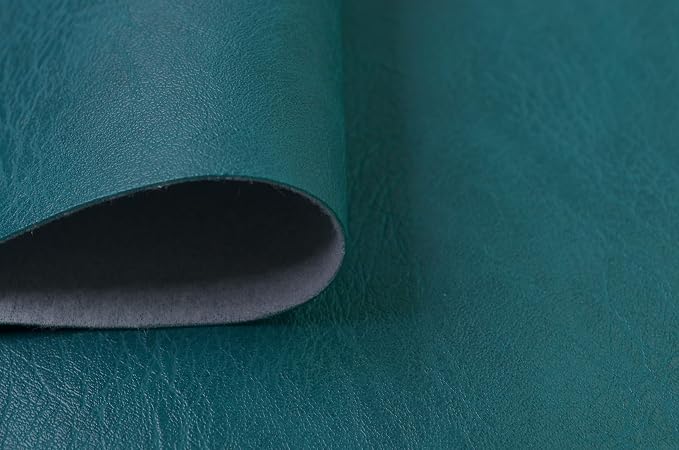 Wento Thick Half Yard Faux Leather Fabric Soft Skin Grain PU Leather - Image 3