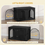 Hzuaneri 39.4" Wooden Dog Crate Furniture, Indoor Dog Kennel Dogs Cage - Image 6