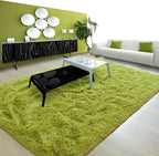 9x12 Extra Large Green Fluffy Area Rug Non-Slip - Image 3