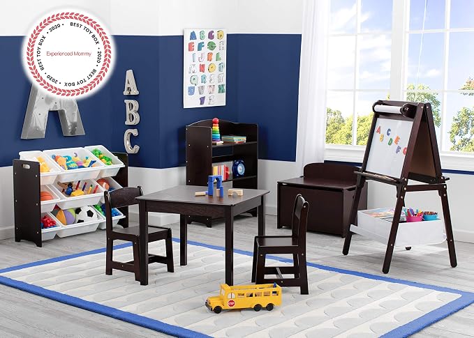 Delta Children MySize Deluxe Toy Box, Dark Chocolate - Image 6