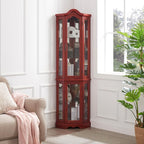 Glass Corner Display Cabinet - Image 5