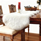 duduta White Faux Sheepskin Runner Rugs 2x6 ft, Fluffy Fur Couch Covers | Shag - Image 7