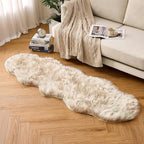 MIULEE Fluffy Area Rug 2x6 ft Faux Fur Sheepskin Rug - Image 6