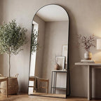 Antok 71" x32” Arched Full Length Floor Mirror, Free Standing/Wall Mount/Leaning - Image 2