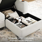 Belffin Sectional Storage Chaise Module - Image 5