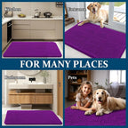 OLANLY Dog Door Mat for Muddy Paws 47x24, Super Absorbent Chenille Mud Mat | - Image 8
