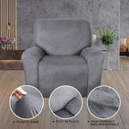 ANARACHON Recliner Chair Covers Leather Like, 4 Pieces Recliner Cover - Image 7
