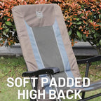 TIMBER RIDGE Outdoor Folding Rocking Chair, Hard Armrests - Image 8