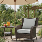 Summsun Patio Cushions for Outdoor Furniture, Faux Linen Water Resistant - Image 2