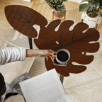 BAMEOS Monstera Leaf Nesting Tables Set of 2, Small Side Tables f Set - Image 4