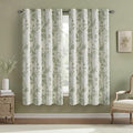 Sage Green Boho Floral 100% Blackout Curtains 72 Inch 2 Panels | Farmhouse by Unknown