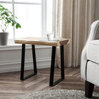 Greenage Natural Wood Rectangle Bench 20"x14"x18" Coffee Side Table - Image 3