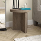 Henn&Hart 22" Fluted Scandinavian Round End Table, Ribbed Side Table, Nightstand - Image 10