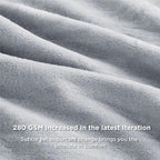 Bedsure GentleSoft Fleece Bed Blankets Full Size Light Grey - Image 5