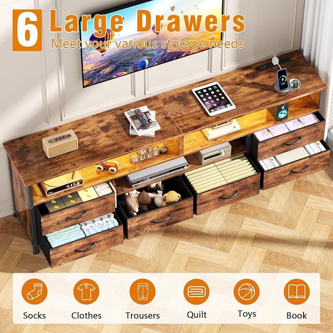 Furologee 63 Inch Entertainment Center, TV Stand - Image 4