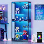 Lamtor 69-inch Glass Display Cabinet – Curio Cabinet by Lamtor