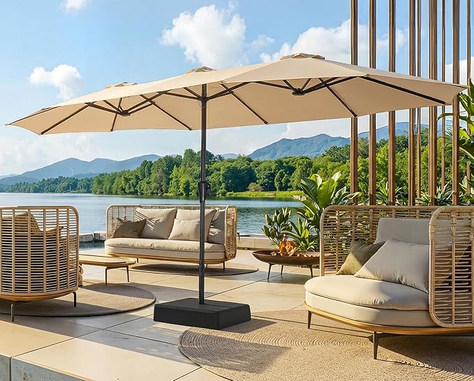 SUPERJARE 15FT Outdoor Patio Umbrella by SUPERJARE