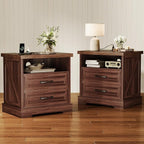 AODK 24 Inch Farmhouse Nightstand Set of 2, Bedside Tables by AODK