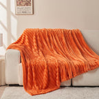 NEWCOSPLAY Fleece Ribbed Cozy Twin Blanket - Image 8