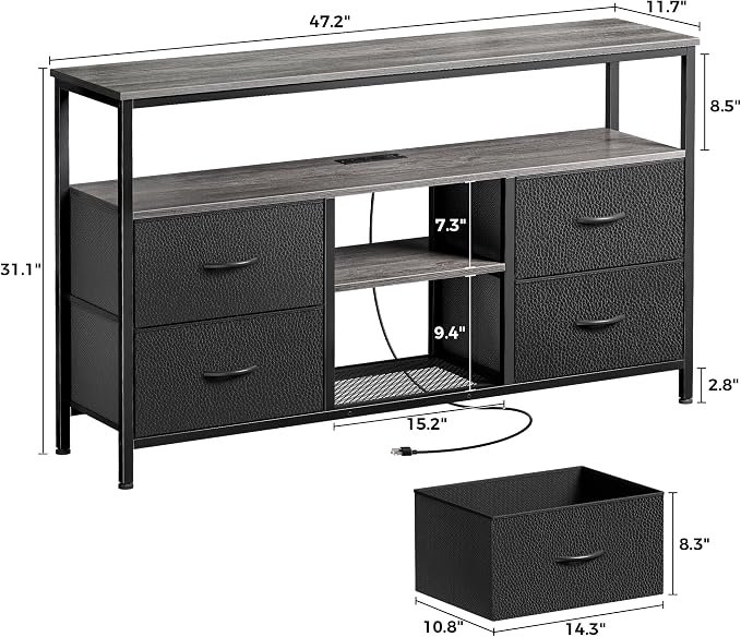 Huuger 47 Inch TV Stand Dresser - Image 7