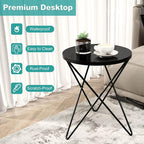 HLR Modern Round Side Table, End Table - Image 6