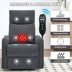 Trustyue Swivel Rocker Recliner Chair, 360° Swivel Recliner - Image 5