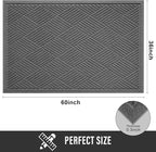 Sturdy Front Door Mat, Absorbent Muddy Dirt Resist Welcome Door Mats Outdoor - Image 2
