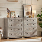 Joaxswe Farmhouse 4 Drawer Dresser - Image 5
