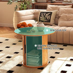 COSVALVE Round Wood Coffee Table 23.6IN - Image 4
