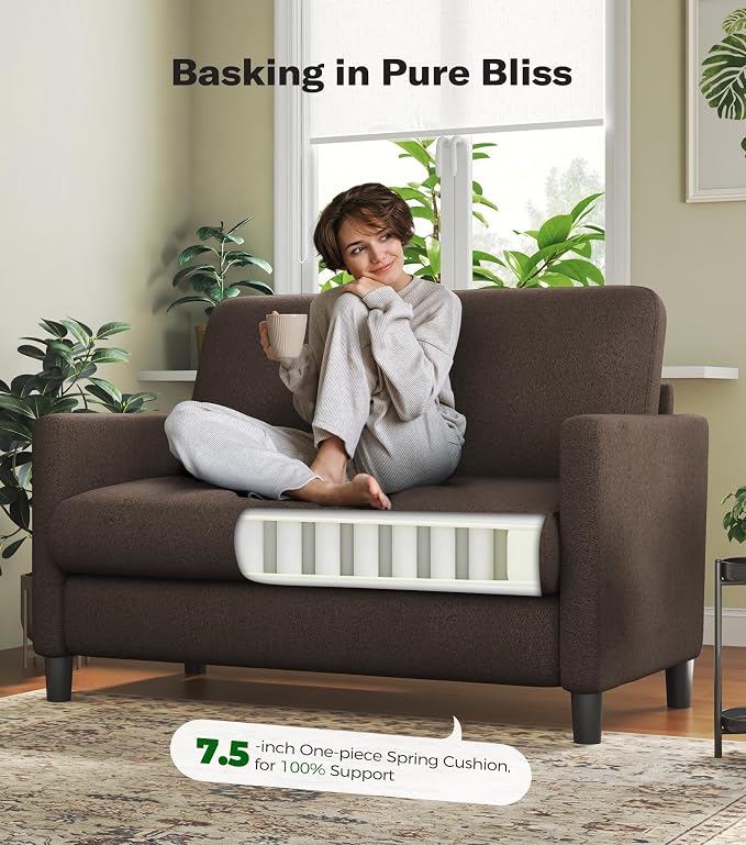 Welzona Loveseat, Comfy Teddy Love Seat - Image 8