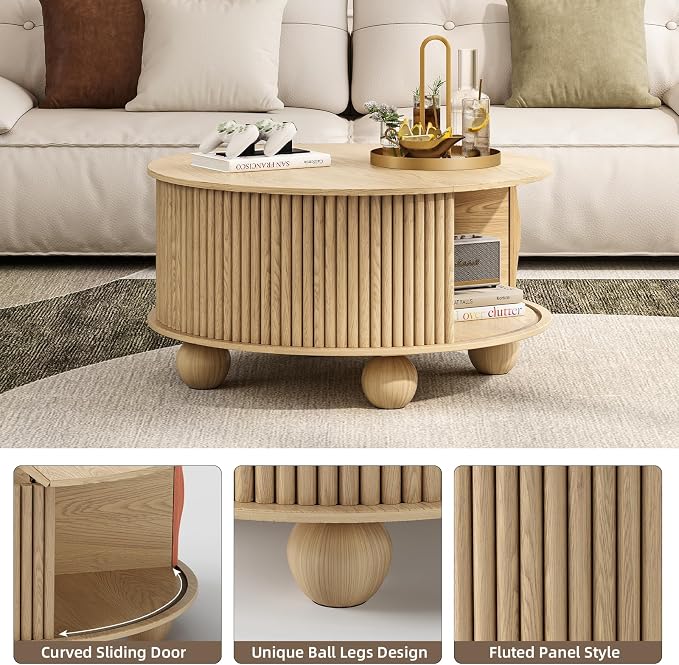JOINICE Round Coffee Table - Image 3