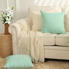 Stellhome Burlap Throw Pillow Covers Solid Farmhouse Linen Pillowcase - Image 6