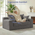 3-in-1 Convertible Sofa Bed, Boneless Loveseat Sleeper & Folding Couch Bed - Image 6