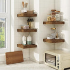 fuqing Floating Shelves for Wall, Wall Mounted Wood Floating Shelf - Image 2