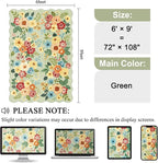 DUKINO 6x9 Area Rugs, Floral Washable Rug - Image 2
