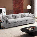 Ihanherry 111.4 Inch 3-Seater Cloud Sofa, Modular Sectional Couch, Modern Deep by iHanHerry