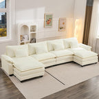 Oprisen 154" Modular Sectional Sofa, Comfy Cloud Couch Sectional Sofa by Oprisen