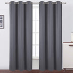 Blackout Curtains 42 x 95 inch/Dark Grey Curtains Set of 2 Panels/Thermal by Lemomo
