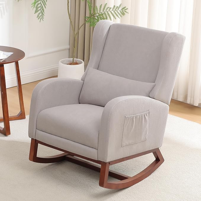 HCHAIRH Rocking Chair Nursery, Nursery Rocking Chairs - Image 3