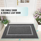 OLANLY Front Door Mat Outside 35x23, All-Season Heavy-Duty Rubber Doormat | - Image 2