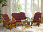 Malibu Lounge Living Accent Armchair Natural Rattan Wicker Handmade Design - Image 7
