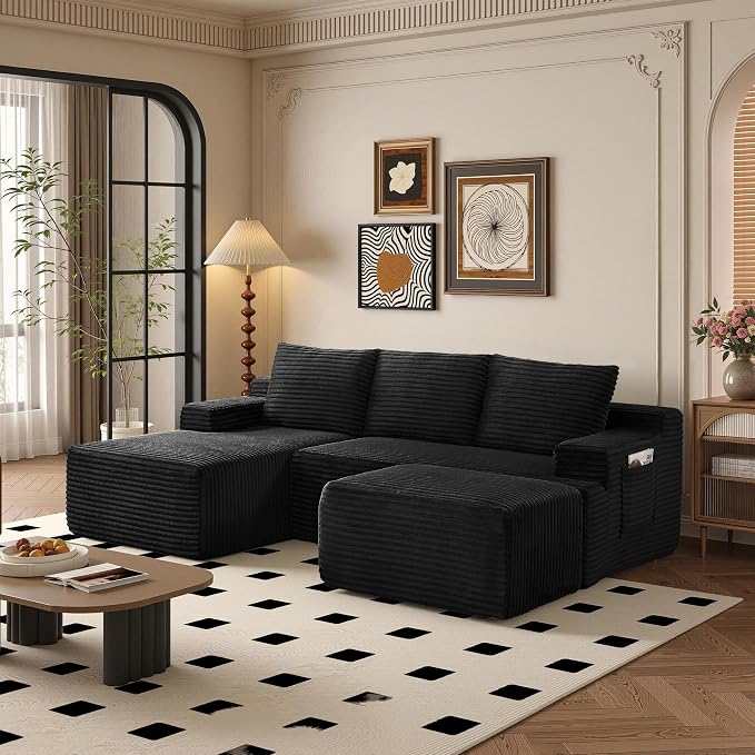 96" Sectional Couches for Living Room Cloud Couch Sofa - Image 9