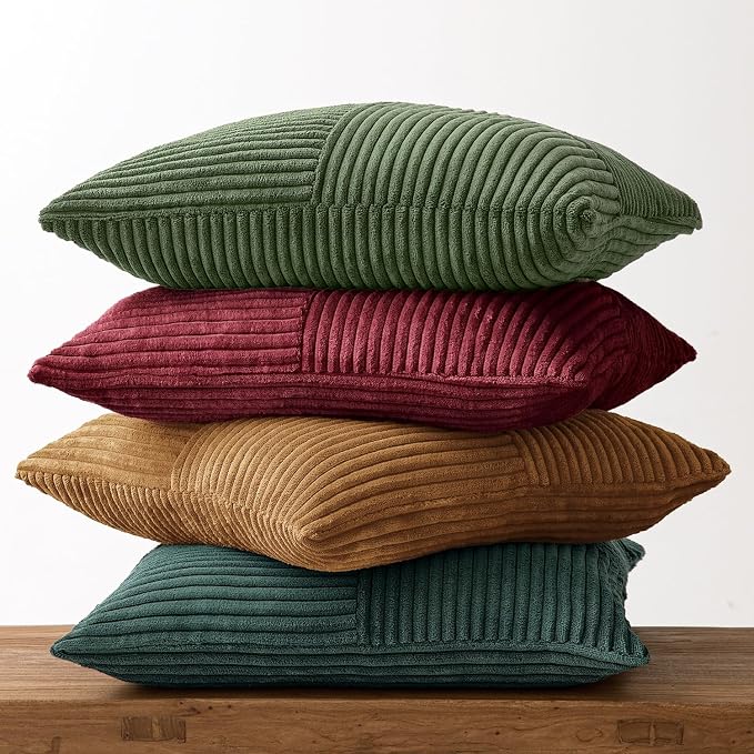 MIULEE Boho Christmas Green Decorative Throw Pillow Covers 20x20 Set of 4 - Image 6