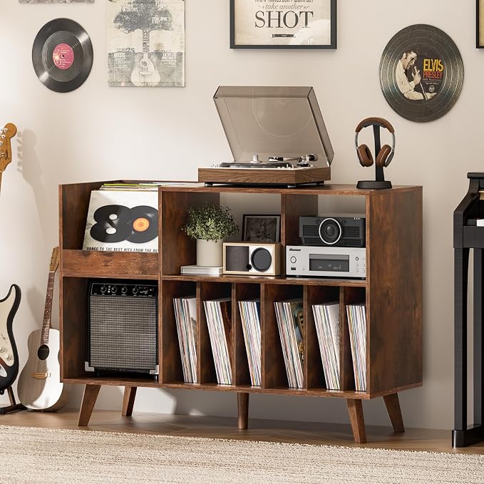 LELELINKY Large 48'' Record Player Stand - Image 6