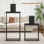 TUTOTAK End Table, Side Table, Tall Couch Table, Sofa Table, Living Room - Image 3