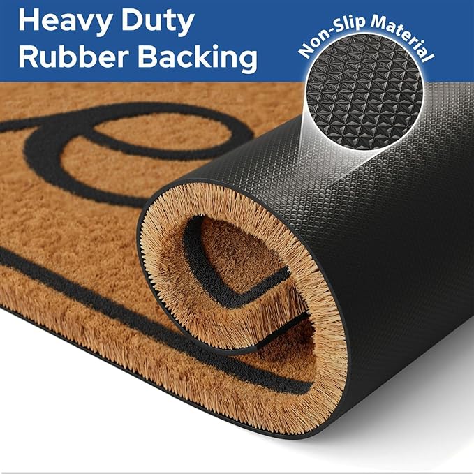 Barnyard Designs Natural Coco Coir Non-Slip Doormat | Heavy-Duty Welcome Mat - Image 7
