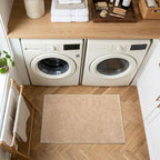 2x3 Beige Solid Area Rug Washable Non-Slip Soft - Image 4