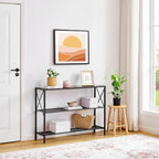 Hoctieon Industrial Console Table, 3 Tier Entryway Table, Hallway Table - Image 7