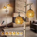 Scenekoy 68.5" Rustic Farmhouse Remote Control Switch Birch Tree Floor lamp by SCENEKOY