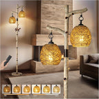 Scenekoy 68.5" Rustic Farmhouse Remote Control Switch Birch Tree Floor lamp by SCENEKOY